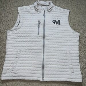 Johnnie-O Crosswind Quilted Performance Vest XL Gray NWOT